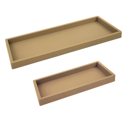 Set of 2 Trays - 1 Small + 1 Large, Latte Tan